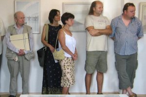 Vzácná setkání v Galerii Octopus - Jiří Chadima (vlevo) (2009)