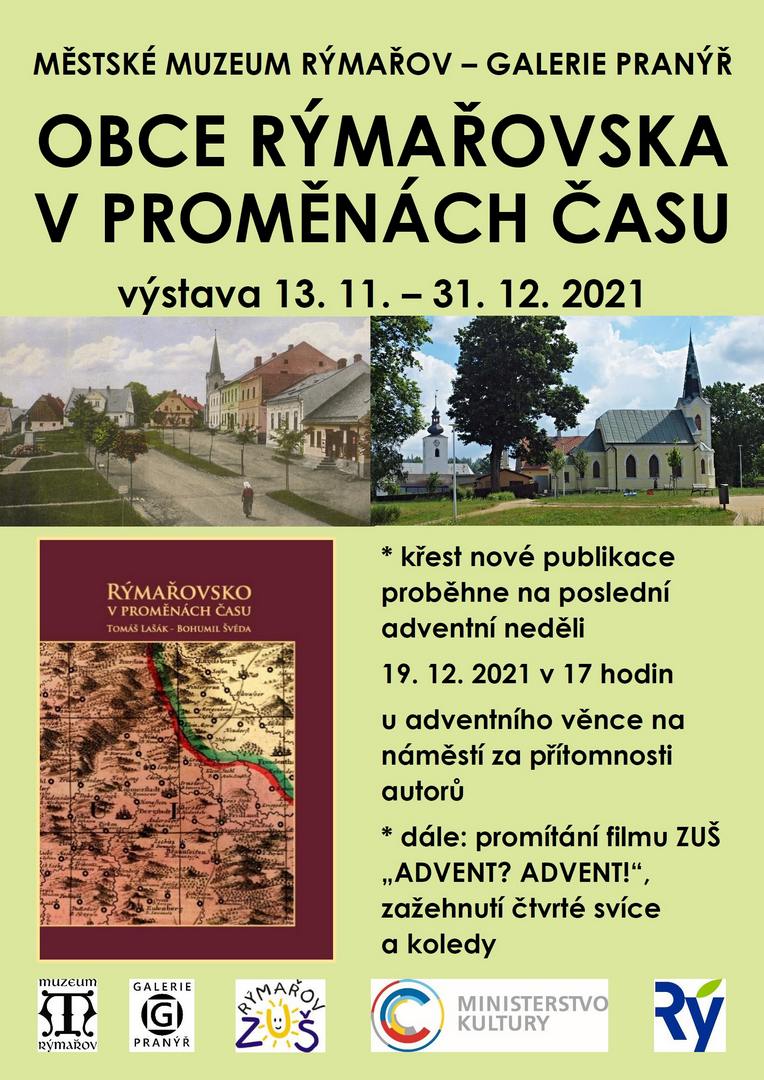 OBCE RÝMAŘOVSKA V PROMĚNÁCH ČASU, 13.11.-31.12.2021