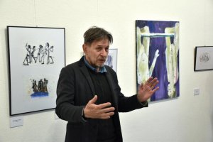 Vernisáž výstavy Daniela Balabána