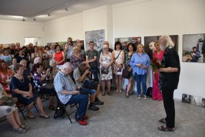 Vernisáž výstavy Jindřicha Štreita