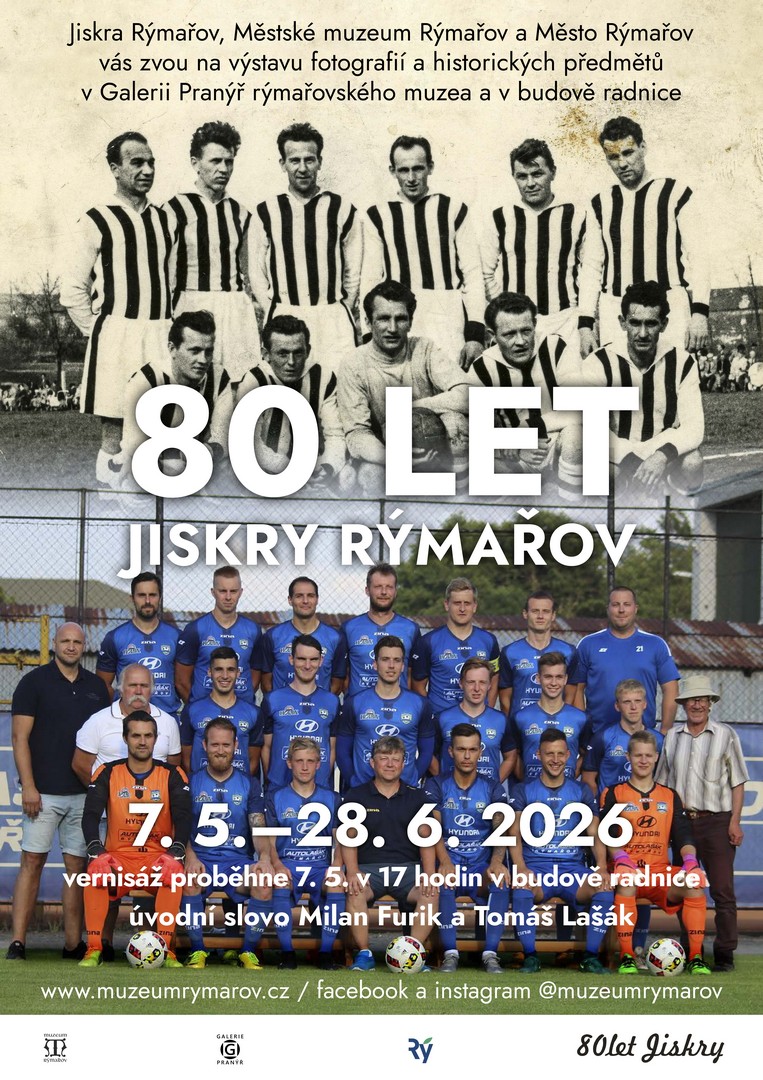 80 LET JISKRY RÝMAŘOV, 7.5.–28.6.2026
