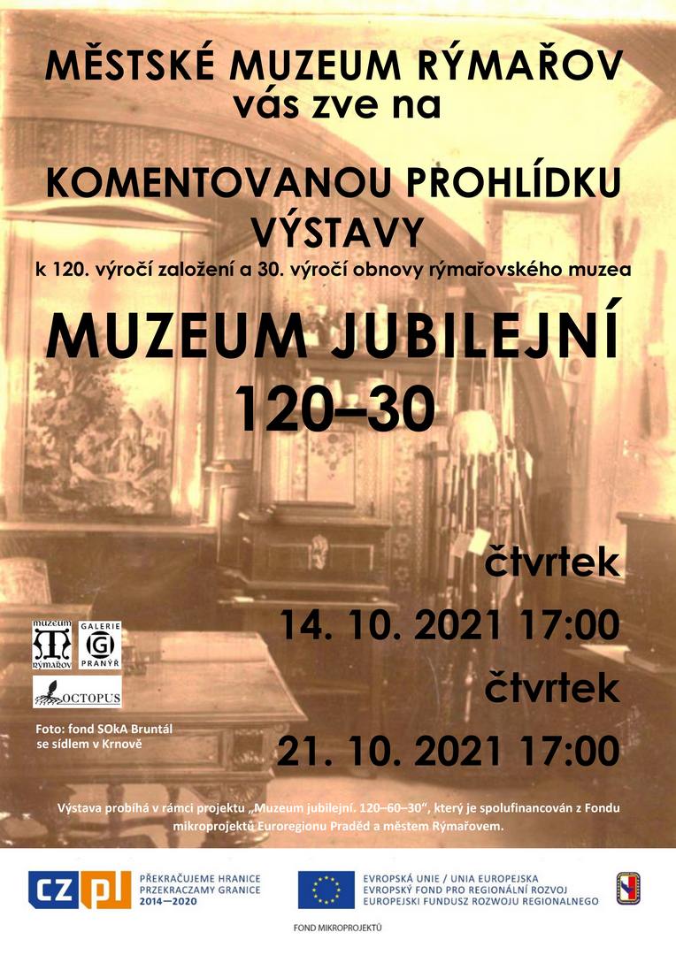 KOMENTOVANÉ PROHLÍDKY VÝSTAVOU MUZEUM JUBILEJNÍ