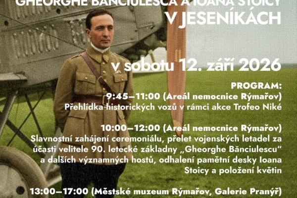 VÝSTAVA 100 LET OD NEHODY RUMUNSKÝCH LETCŮ V JESENÍKÁCH, 12.9.–1.11.2026