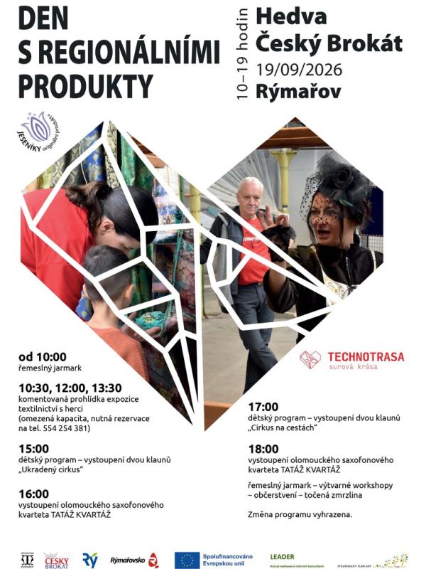 DEN S REGIONÁLNÍMI PRODUKTY V HEDVĚ ČESKÝ BROKÁT, 19.9.2026