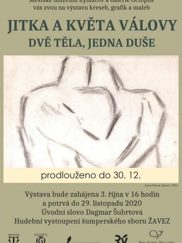 JITKA A KVĚTA VÁLOVY: DVĚ TĚLA, JEDNA DUŠE 3.10.-30.12.2020