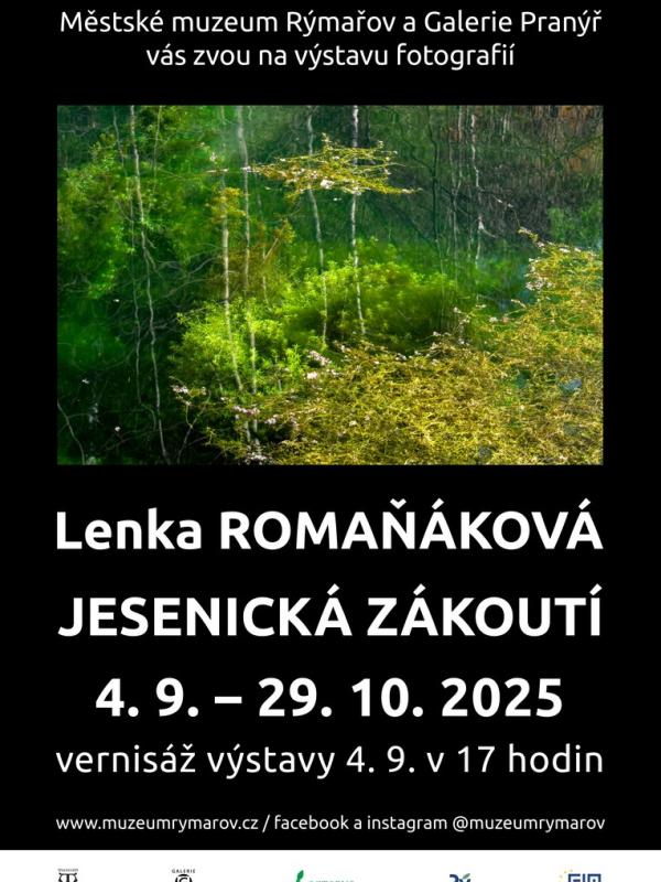LENKA ROMAŇÁKOVÁ: JESENICKÁ ZÁKOUTÍ, 4.9.-29.10.2025