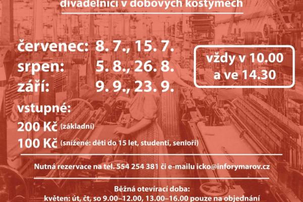 MIMOŘÁDNÉ KOMENTOVANÉ PROHLÍDKY S DIVADELNÍKY V EXTERNÍ EXPOZICI TEXTILNICTVÍ