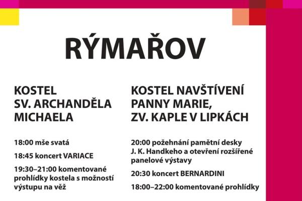 NOC KOSTELŮ V RÝMAŘOVĚ, 23.5.2025