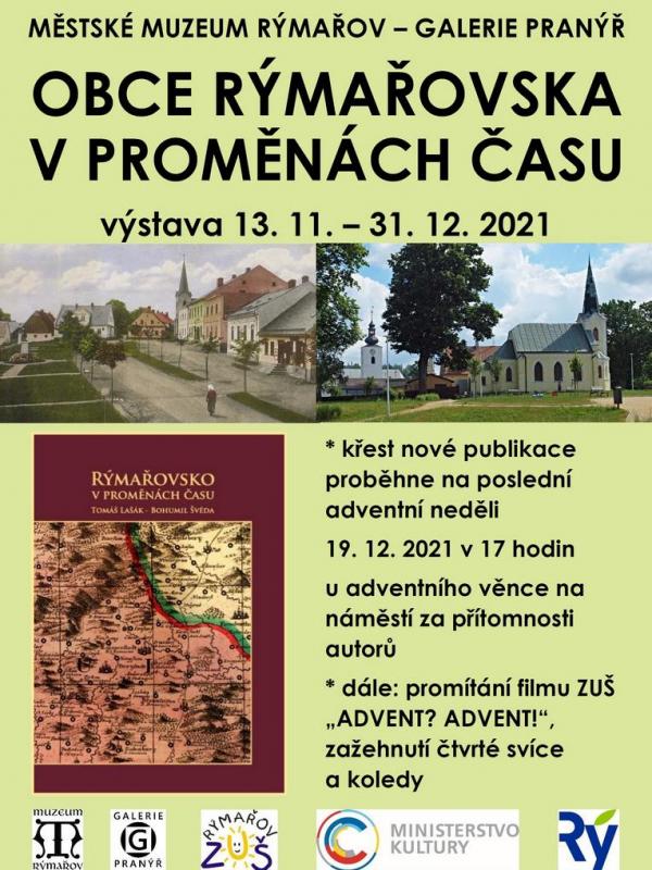 OBCE RÝMAŘOVSKA V PROMĚNÁCH ČASU, 13.11.-31.12.2021