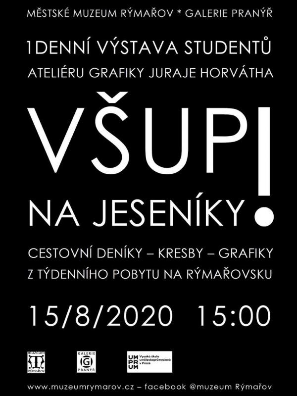 VŠUP NA JESENÍKY! 15. - 30. 8. 2020