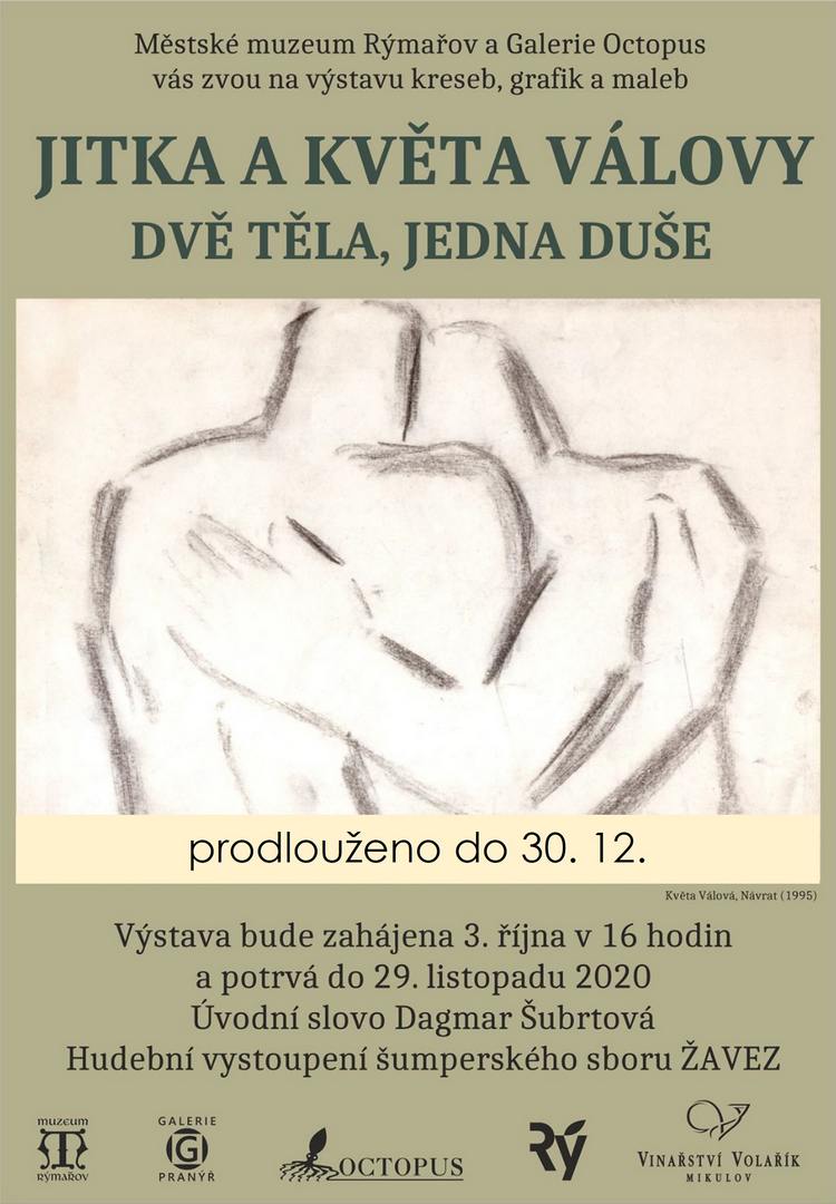 JITKA A KVĚTA VÁLOVY: DVĚ TĚLA, JEDNA DUŠE 3.10.-30.12.2020