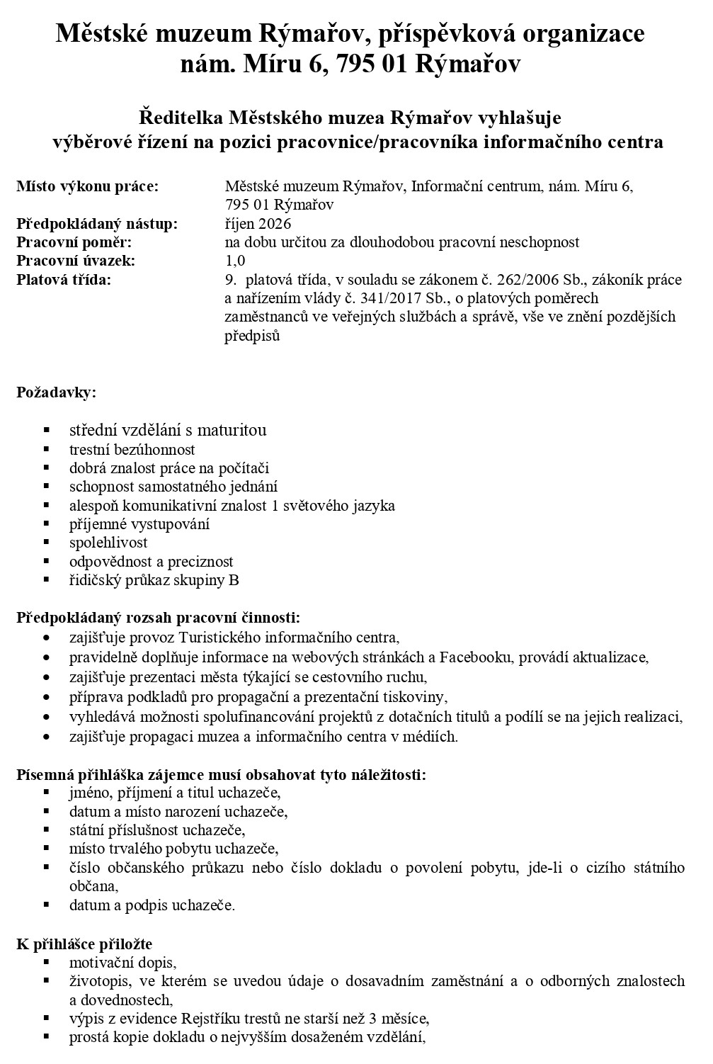 výběrové řízení pracovnice IC DPN page 0001