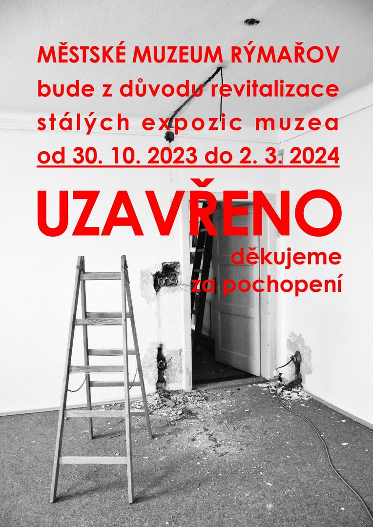 UZAVŘENÍ MUZEA, 30.10.2023-2.3.2024